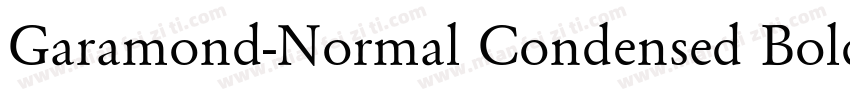 Garamond-Normal Condensed Bold Italic字体转换